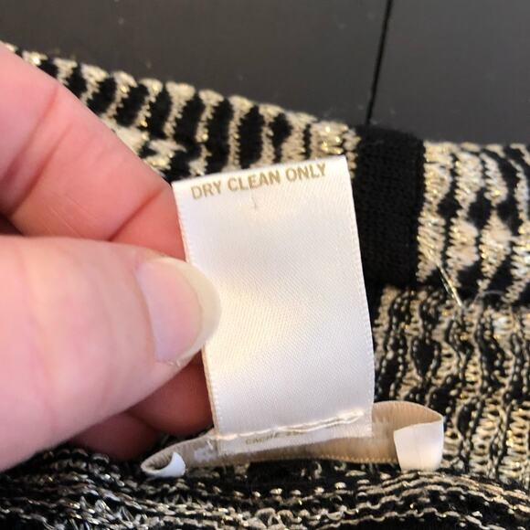 Cache black gold metallic animal print open front long cardigan size Small - Picture 9 of 13